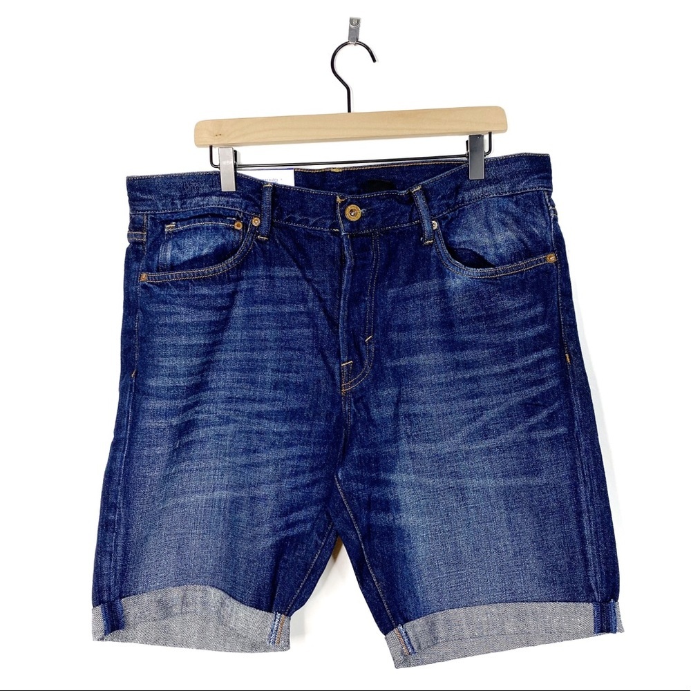 H&M &Denim Straight Fit Denim Blue Shorts 36
